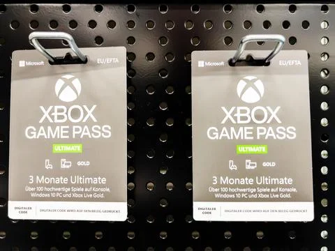 Xbox Game Pass Ultimate 3-Month Subscription Card Stock Photos