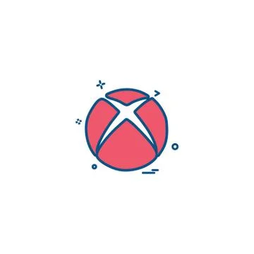 Xbox icon design vector Stock Illustration