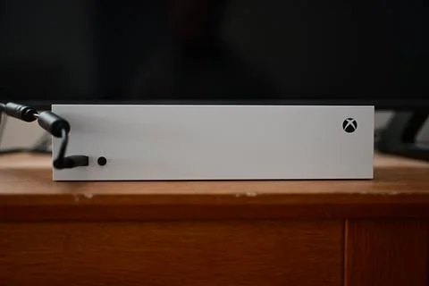 Xbox Series S console. Stock Photos