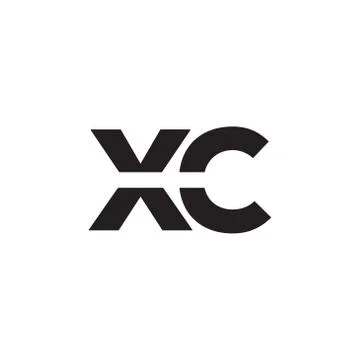 Xc initial letter vector logo icon 스톡 일러스트