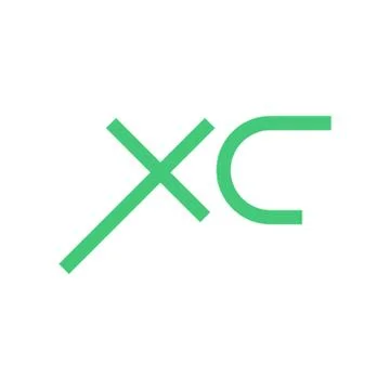 Xc initial letter vector logo icon 스톡 일러스트