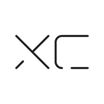 Xc initial letter vector logo icon 스톡 일러스트
