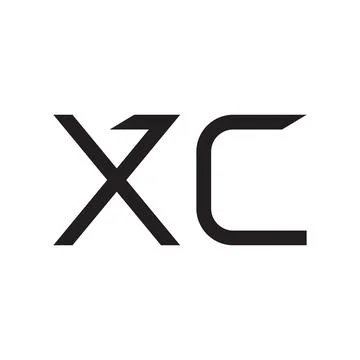 Xc initial letter vector logo icon 스톡 일러스트
