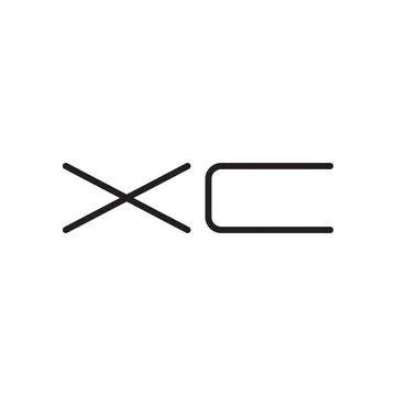 Xc initial letter vector logo icon 스톡 일러스트