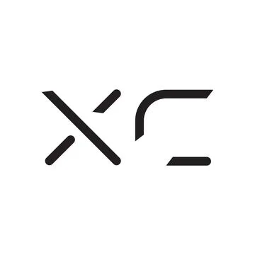 Xc initial letter vector logo icon 스톡 일러스트