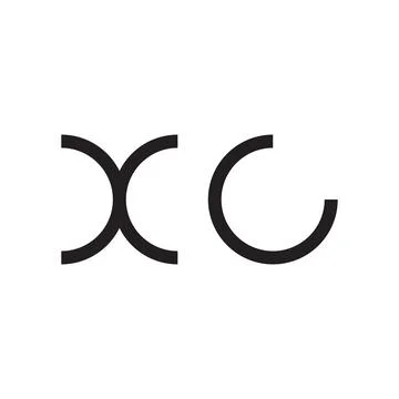 Xc initial letter vector logo icon 스톡 일러스트