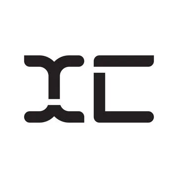 Xc initial letter vector logo icon 스톡 일러스트