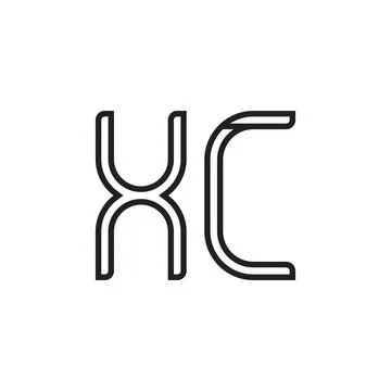 Xc initial letter vector logo icon 스톡 일러스트