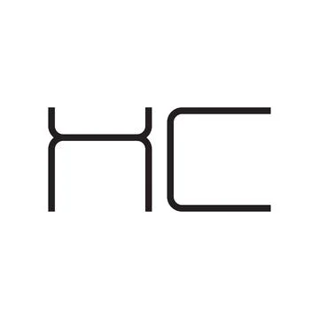 Xc initial letter vector logo icon 스톡 일러스트