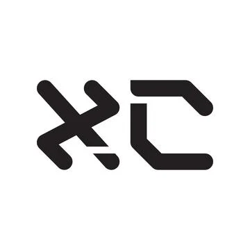 Xc initial letter vector logo icon 스톡 일러스트