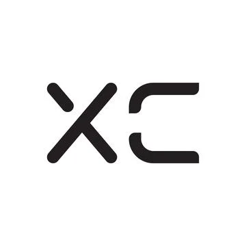 Xc initial letter vector logo icon 스톡 일러스트