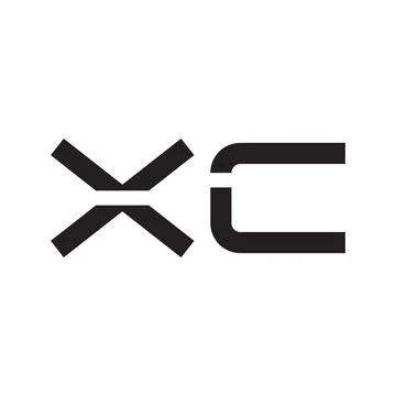 Xc initial letter vector logo icon 스톡 일러스트
