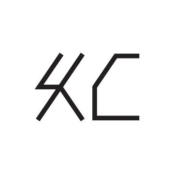 Xc initial letter vector logo icon 스톡 일러스트
