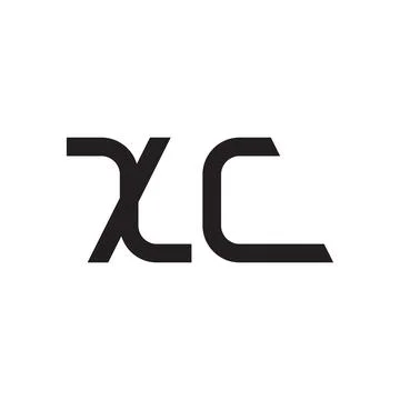 Xc initial letter vector logo icon 스톡 일러스트