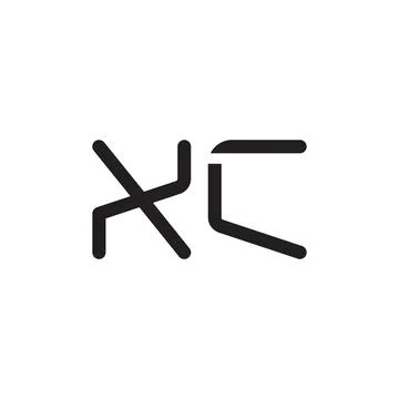 Xc initial letter vector logo icon 스톡 일러스트