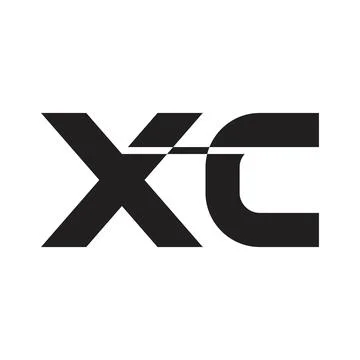Xc initial letter vector logo 스톡 일러스트