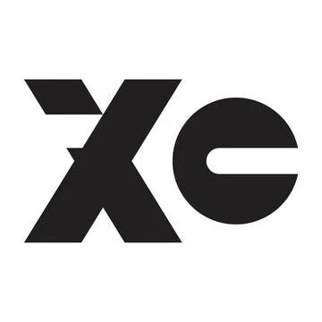 Xc initial letter vector logo 스톡 일러스트