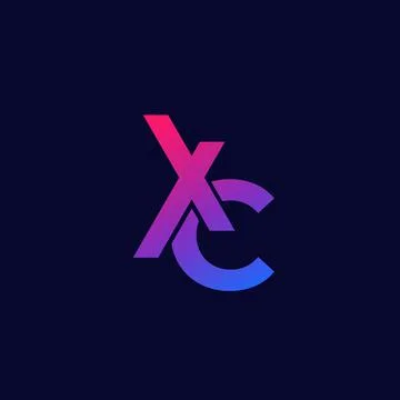 XC monogram vector logo design 스톡 일러스트