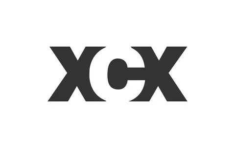 XCX logo design. Initial letter X C X bold font style for tech startups, co.. Illustrazione stock