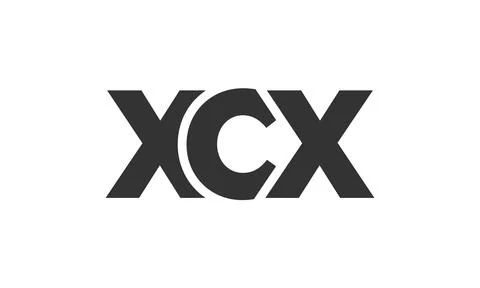 XCX logo design template with strong and modern bold text. Initial based ve.. Stock Illustration