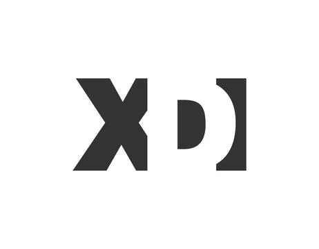 XDI logo design. Initial letter X D I bold font style for tech startups, co.. Stock Illustration