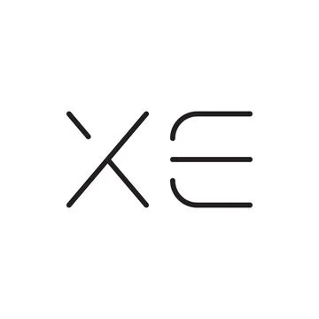 Xe initial letter vector logo icon 스톡 일러스트