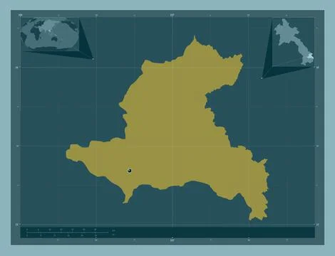 Xekong, Laos. Solid color shape Stock Illustration