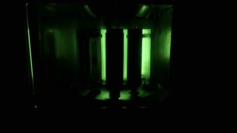 Xenon - Colorfastness to Light testing Stock Footage 154355579