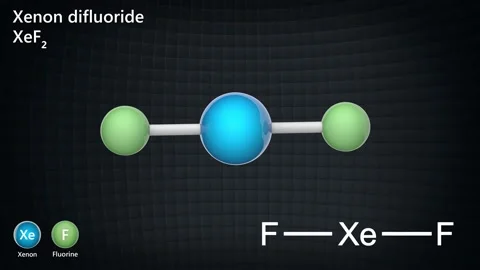 Xenon difluoride (XeF2). Seamless loop. Stock Footage 154118706