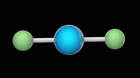 Xenon difluoride (XeF2). Seamless loop. RGB + Alpha (Transparent) channel Stock Footage 154118714