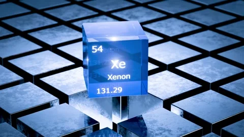 Xenon gas is an element on the periodic table. Stock Footage 329495209