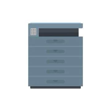 Xerox icon, flat style Stock Illustration