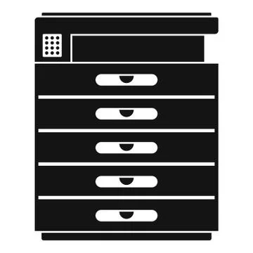 Xerox icon, simple style Stock Illustration