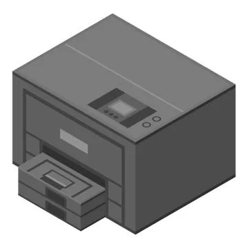 Xerox printer icon, isometric style Stockillustratie