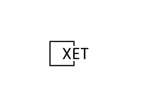 XET letter initial logo design vector illustration Stock Illustration
