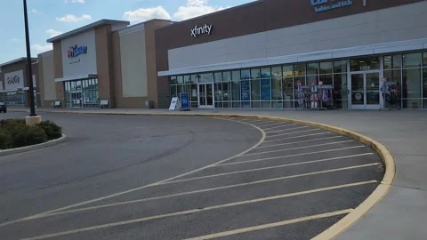 Xfinity Retailer Building Parking Lot Stock Footage 206830268