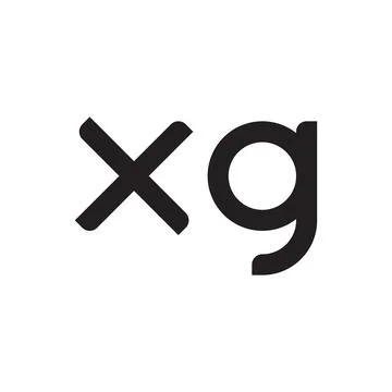 Xg initial letter vector logo icon Stock Illustration