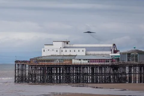 XH558 at Blackpool Stock Photos