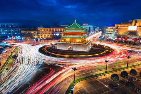 Xi'an Bell Tower Stock Photos