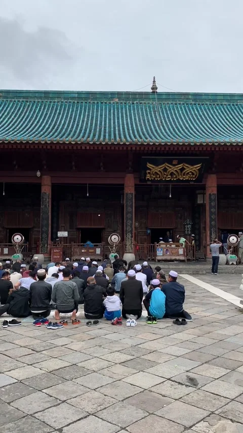 Xi'an, China - 2019/09/10 : Mosque Stock-Footage 342750507