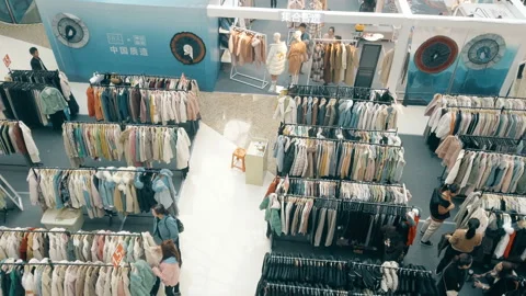 XI'AN, CHINA - DEC 30, 2019: Scene in the mall,China Stock Footage 213069379