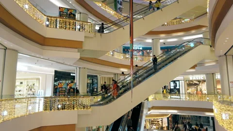 XI'AN, CHINA - DEC 30, 2019: Scene in the mall,China Stock Footage 218236572