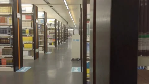 XI'AN, CHINA - MARCH 25, 2019: View of Guangzhou Library,China Stock Footage 143811297