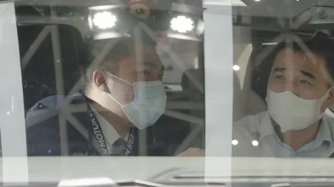 XI'AN, CHINA - OCT 01, 2021: Xi'an International Auto Show,During the COVID-19 Stock Footage 171262162