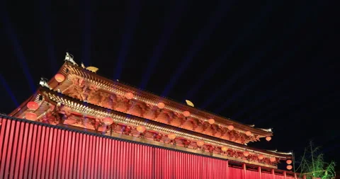 Xi'an city 4K Stockbeeldmateriaal 104412141