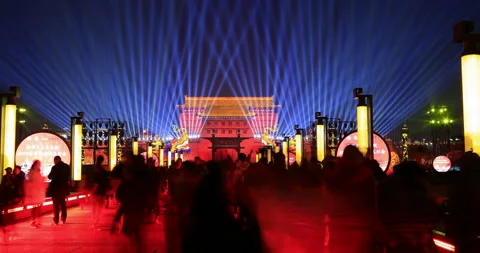 Xi'an city 4K Stock Footage 104419732