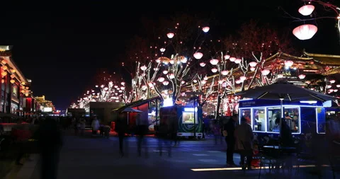 Xi'an city 4K Stockbeeldmateriaal 104424494