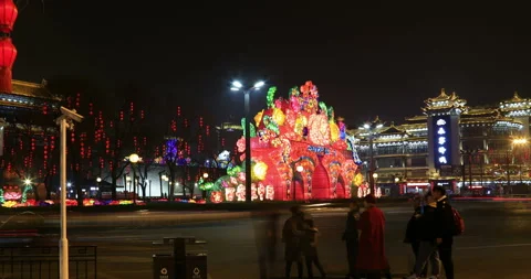 Xi'an city 4K Stockbeeldmateriaal 104427412