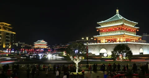 Xi'an city 4K 库存影片 104430464