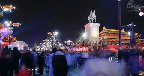 Xi'an city 4K 库存影片 104436475